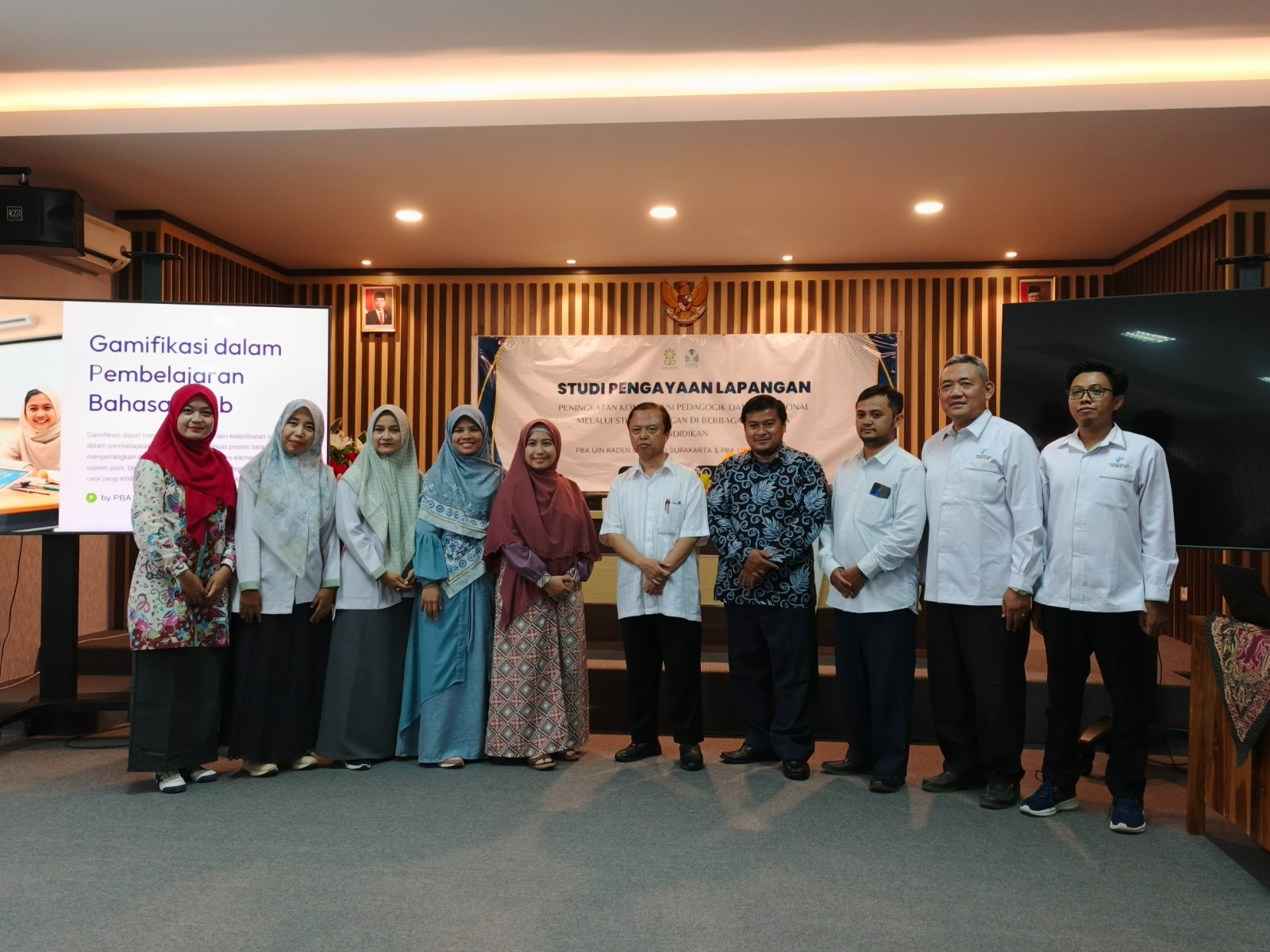 Studi Pengayaan Lapangan HMPS Pendidikan Bahasa Arab UNIDA Gontor dengan HMPS-PBA UIN Raden Mas Said Surakarta