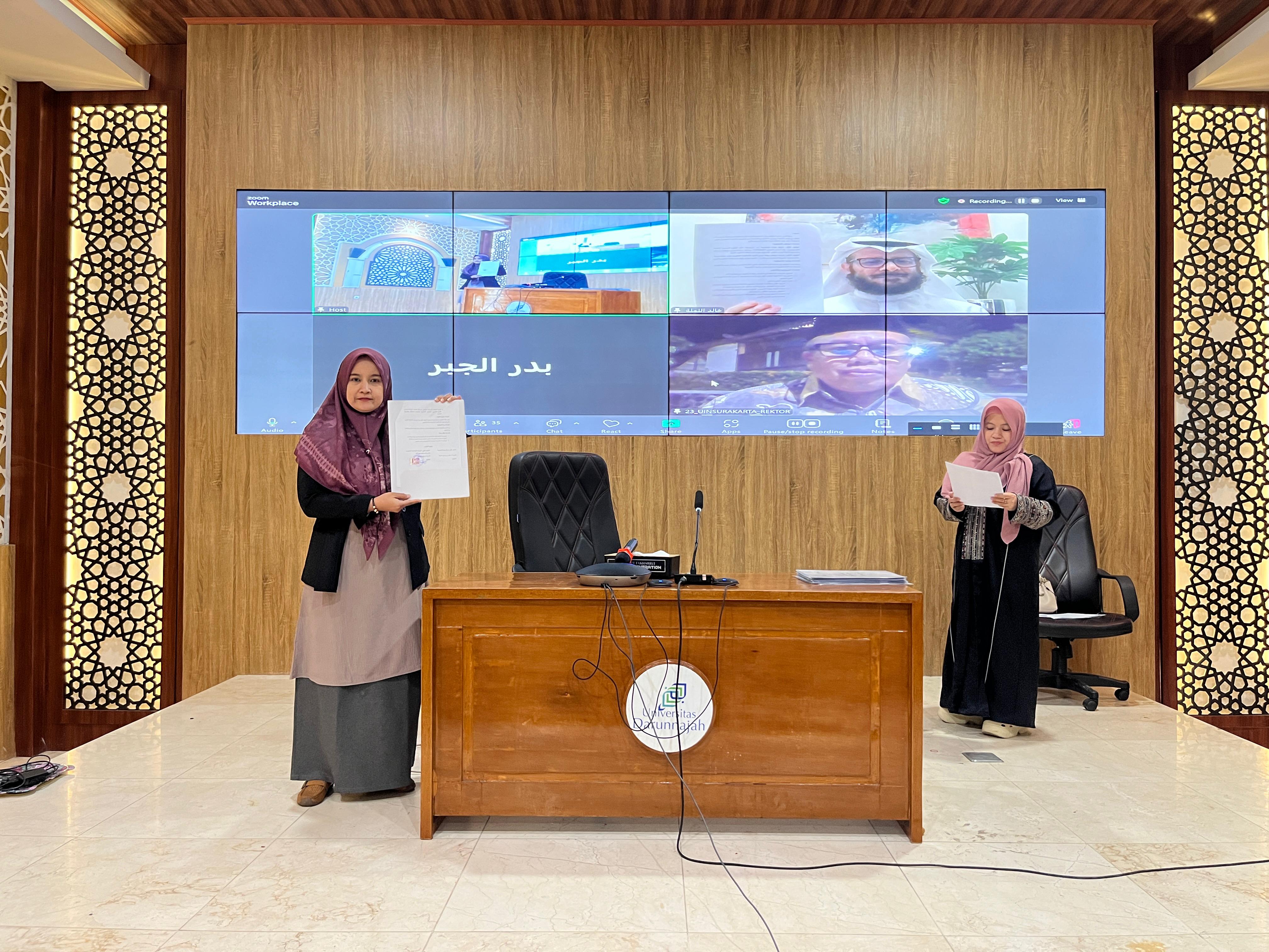 UIN Raden Mas Said Surakarta Jalin MoU Internasional dengan Bajdah Educational Arab Saudi