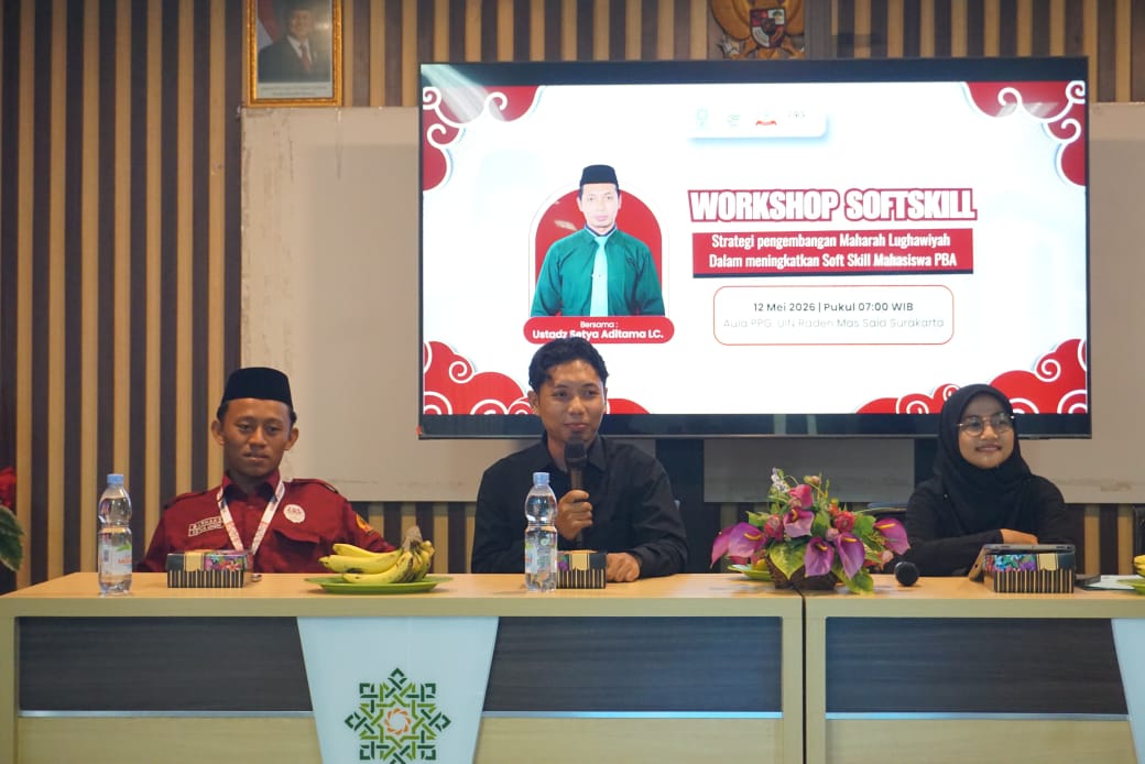 HMPS PBA Uin Raden Mas Said Surakarta Gelar Workshop Softskill Bertema Pengembangan Maharoh Lughowiyah